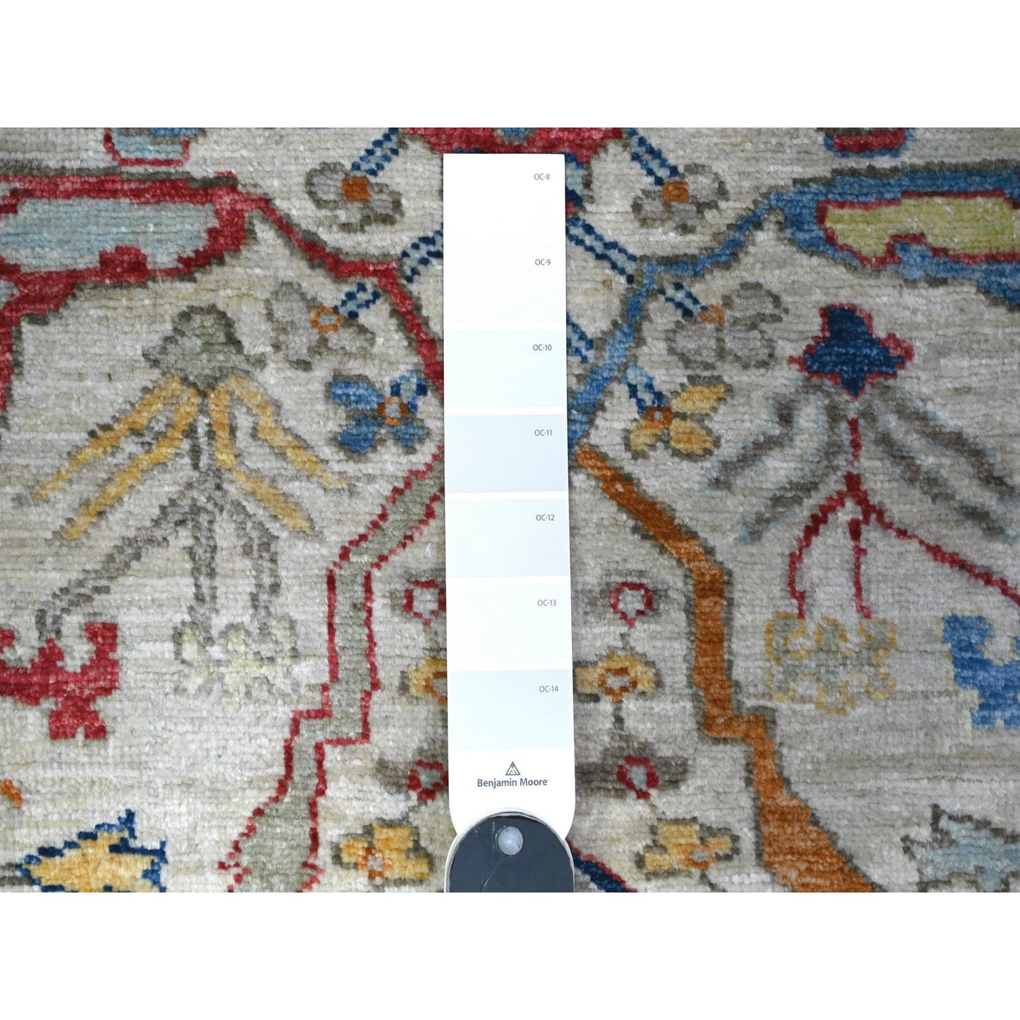3'X9'5" Gray Aryana Natural Dyes Pure Wool Hand Knotted Oriental Rug