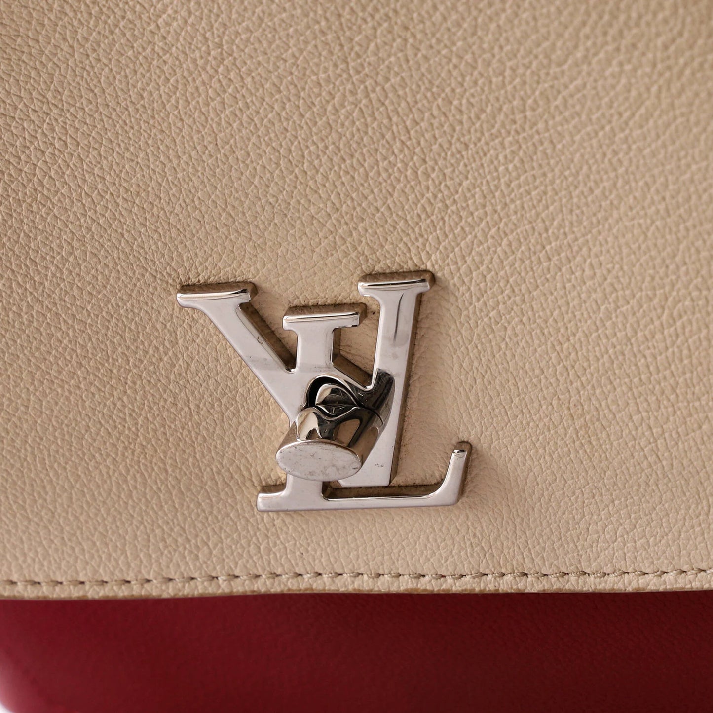 Louis Vuitton Lockme Ever Handbag Leather Mm