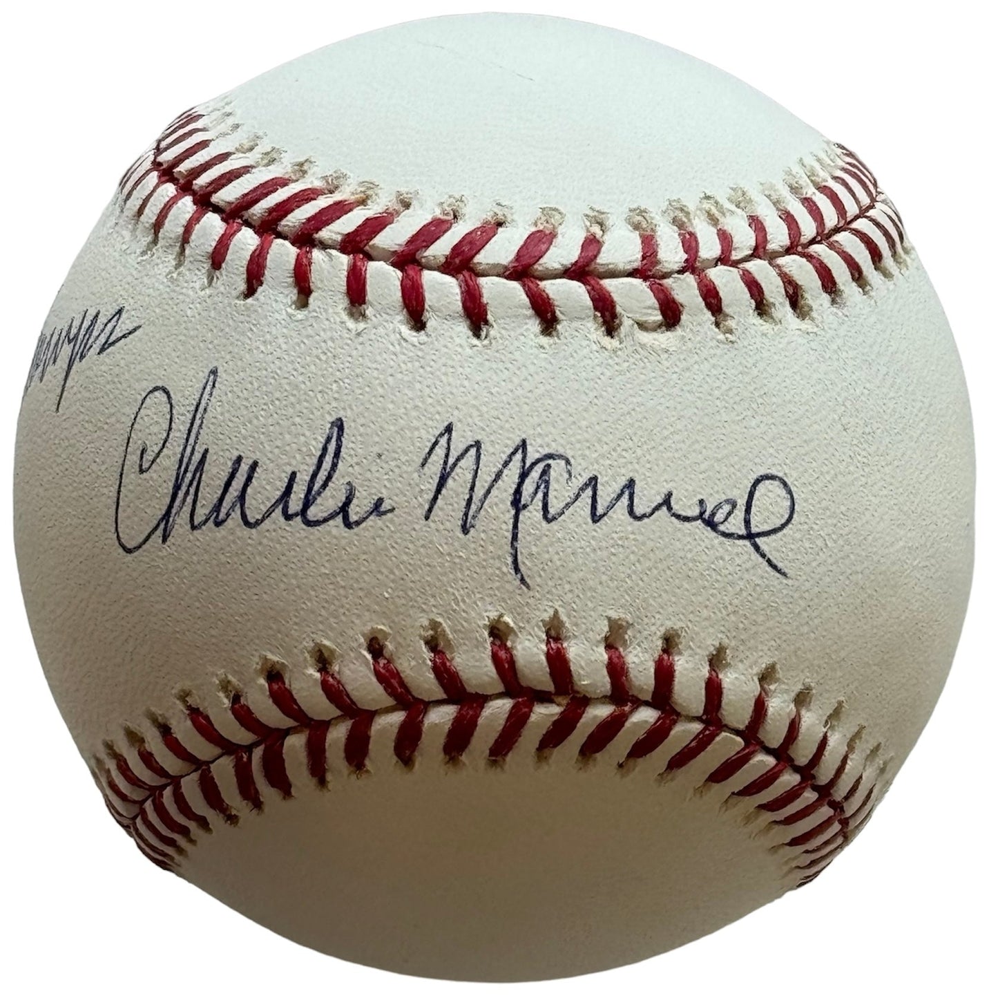 Charlie Manuel Autographed Official Major League