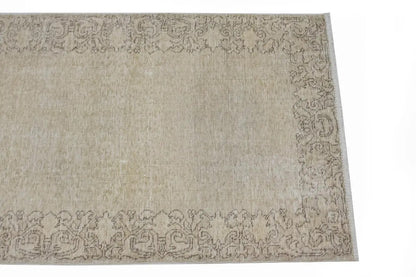 Hand-Knotted Antique Oriental Runner Rug Muted