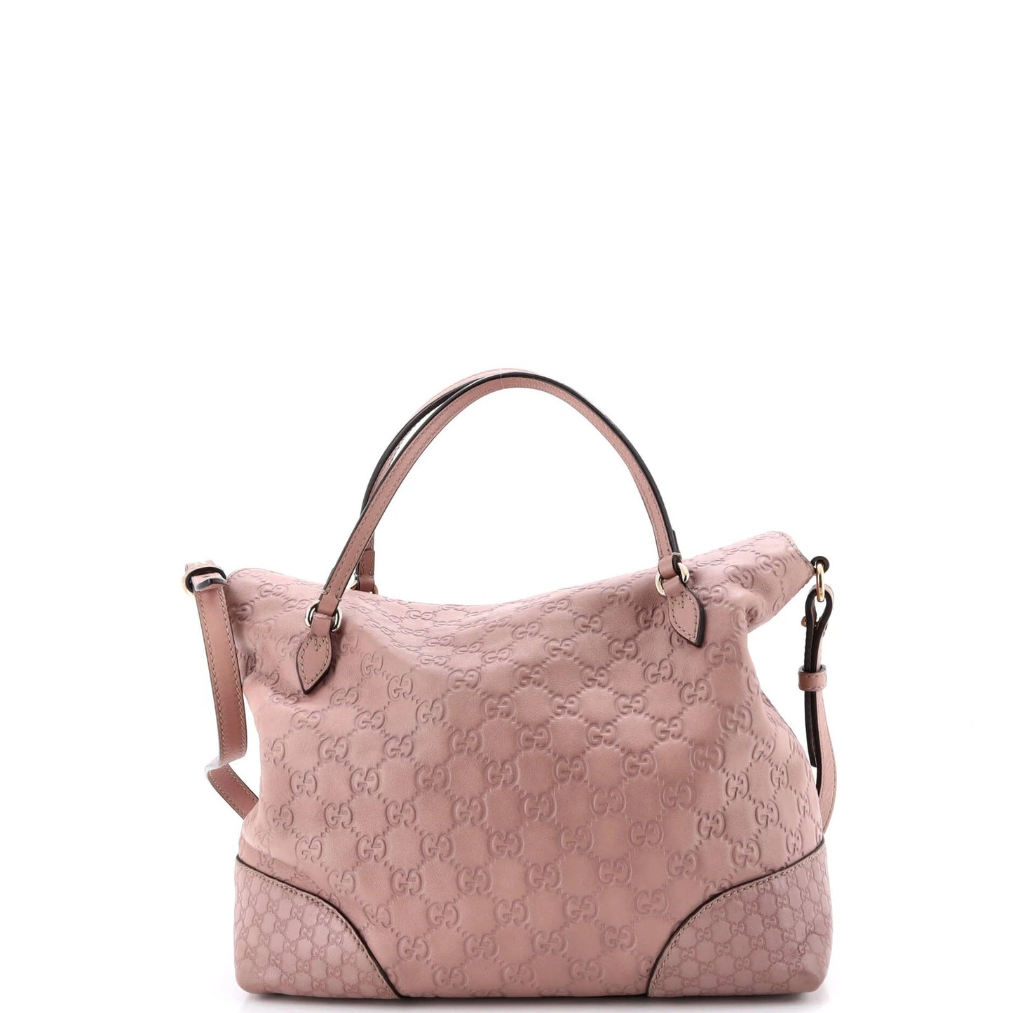 Gucci Bree Convertible Top Handle Bag Guccissima Leather Medium