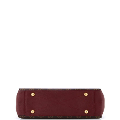 Louis Vuitton Surene Handbag Monogram Canvas With Leather Mm