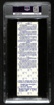 1987 World Series Game 7 Cardinals Vs. Twins Full Ticket Psa/Dna Nm-Mt 8 197218