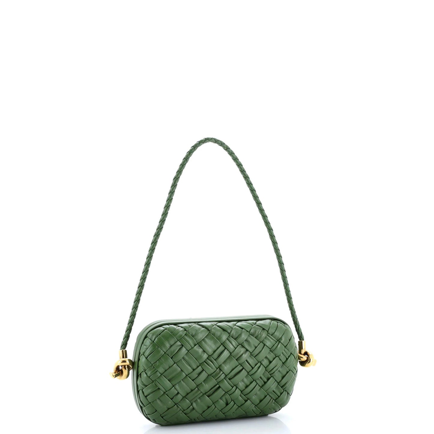 Bottega Veneta Knot Minaudiere On Strap Intrecciato Leather