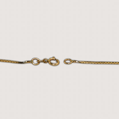 14K Yellow Gold Diamond Heart Pendant Necklace