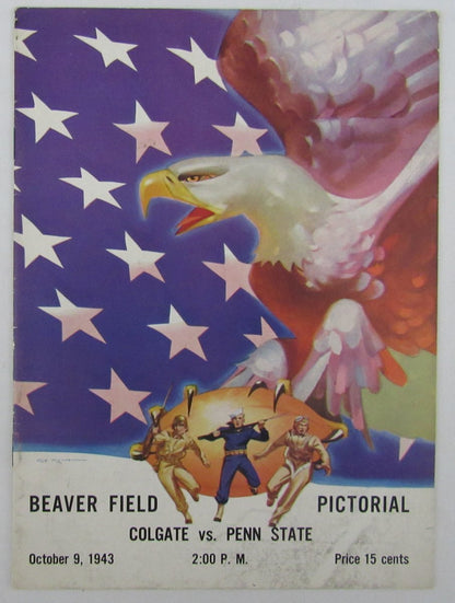 1943 Penn State Nittany Lions Vs. Colgate College Football Program 137556