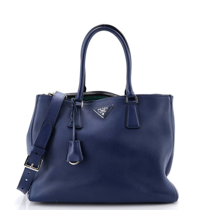 Medium Prada Galleria Double Zip Tote Leather