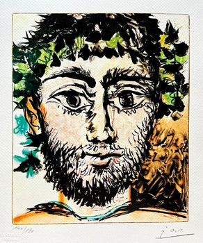 Pablo Picasso 'Bacchus' Lithograph Coa Signed