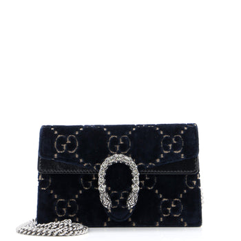 Gucci Dionysus Bag Gg Velvet Super Mini