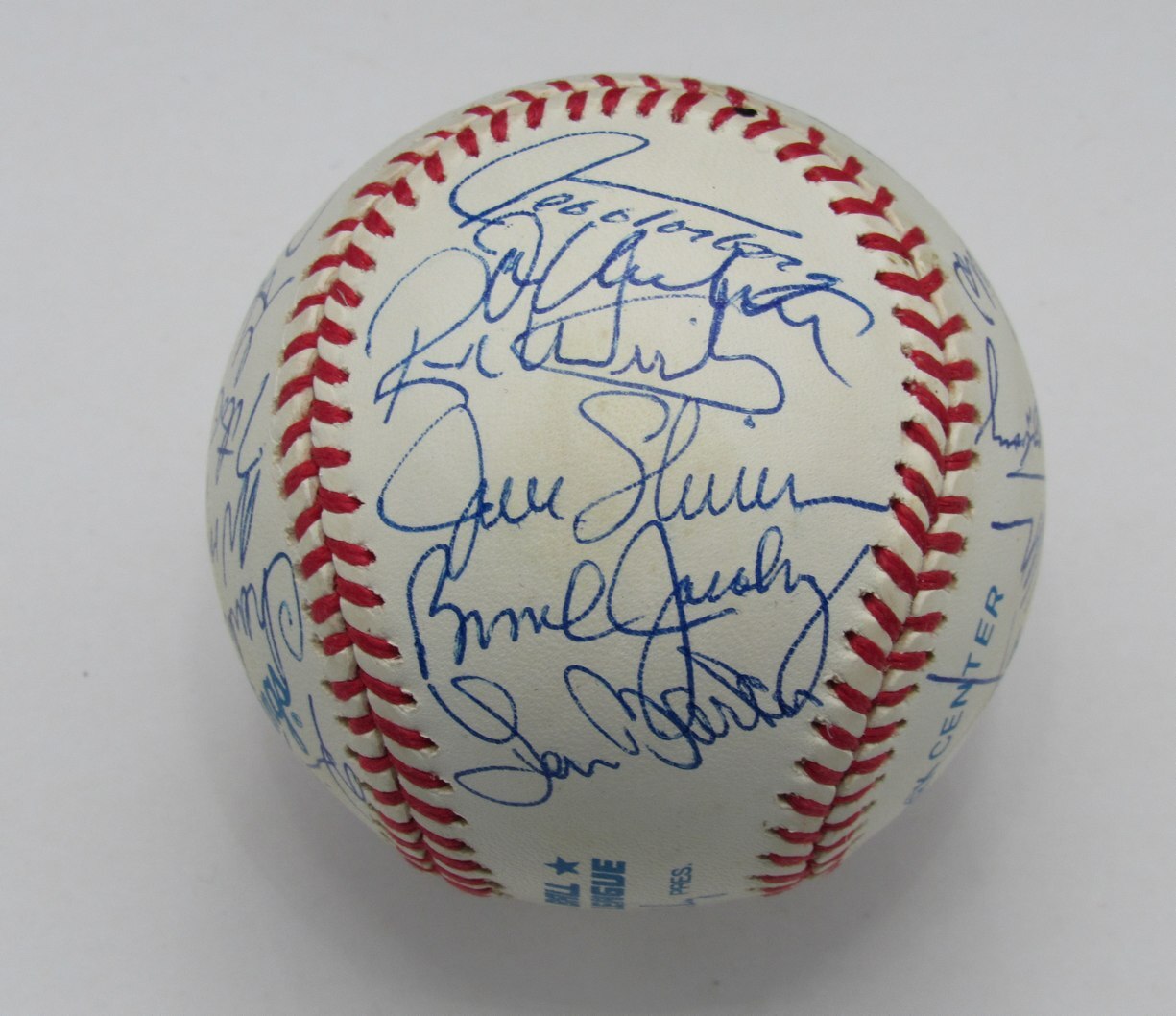 Cleveland Indians Team Signed By 21 Oal Baseball Grant Torborg Barker 191896