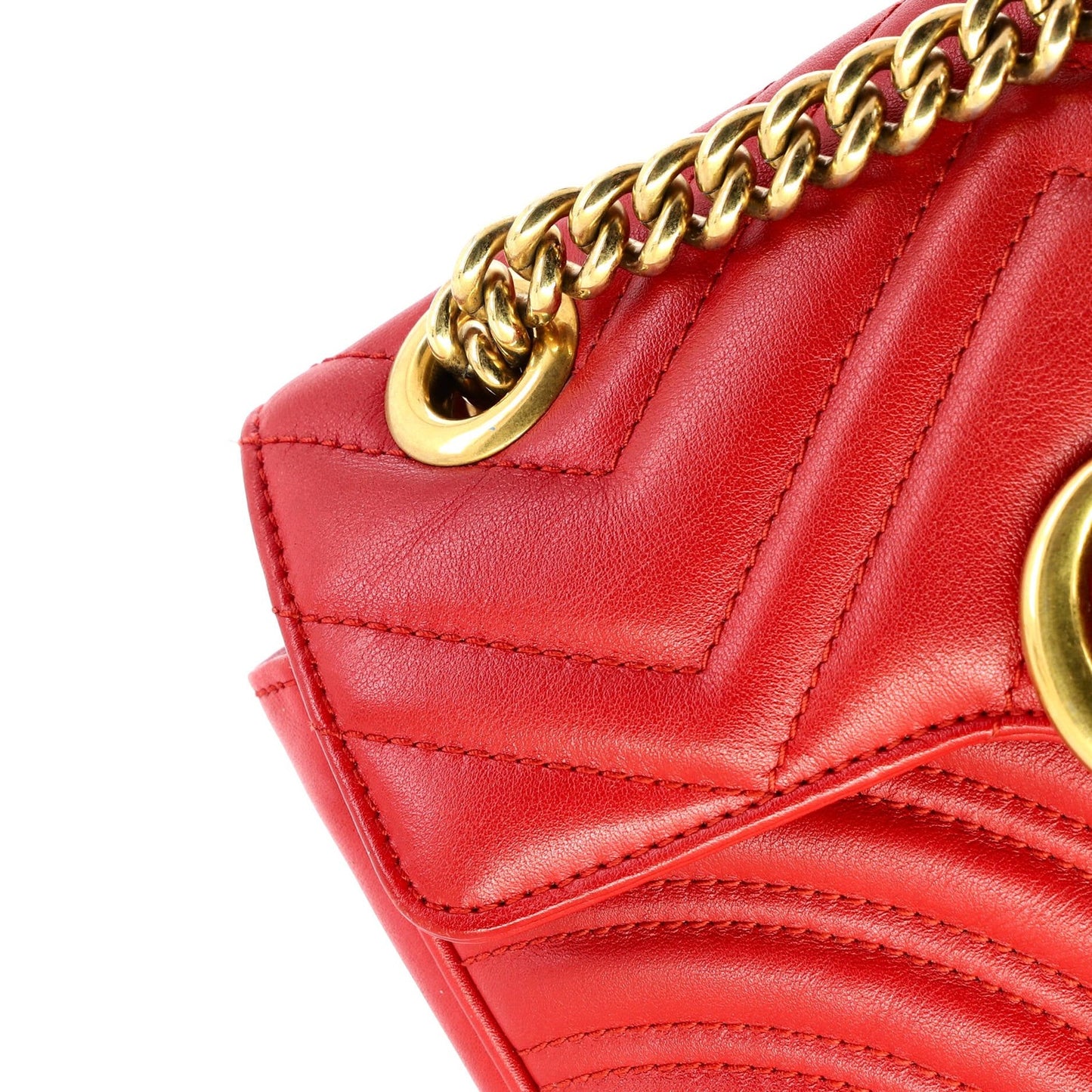 Gucci Gg Marmont Flap Bag Matelasse Leather Mini