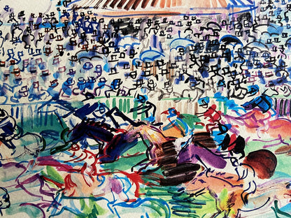 Raoul Dufy, Hand-Signed Limited Coa Lithograph Op