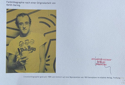 Keith Haring Lithograph Signed Numbered By Hand