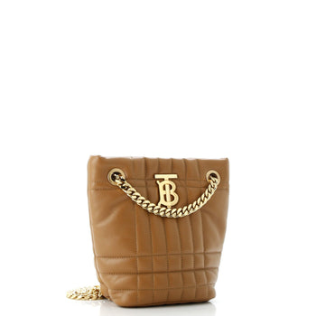 Burberry Lola Bucket Bag Quilted Lambskin Mini