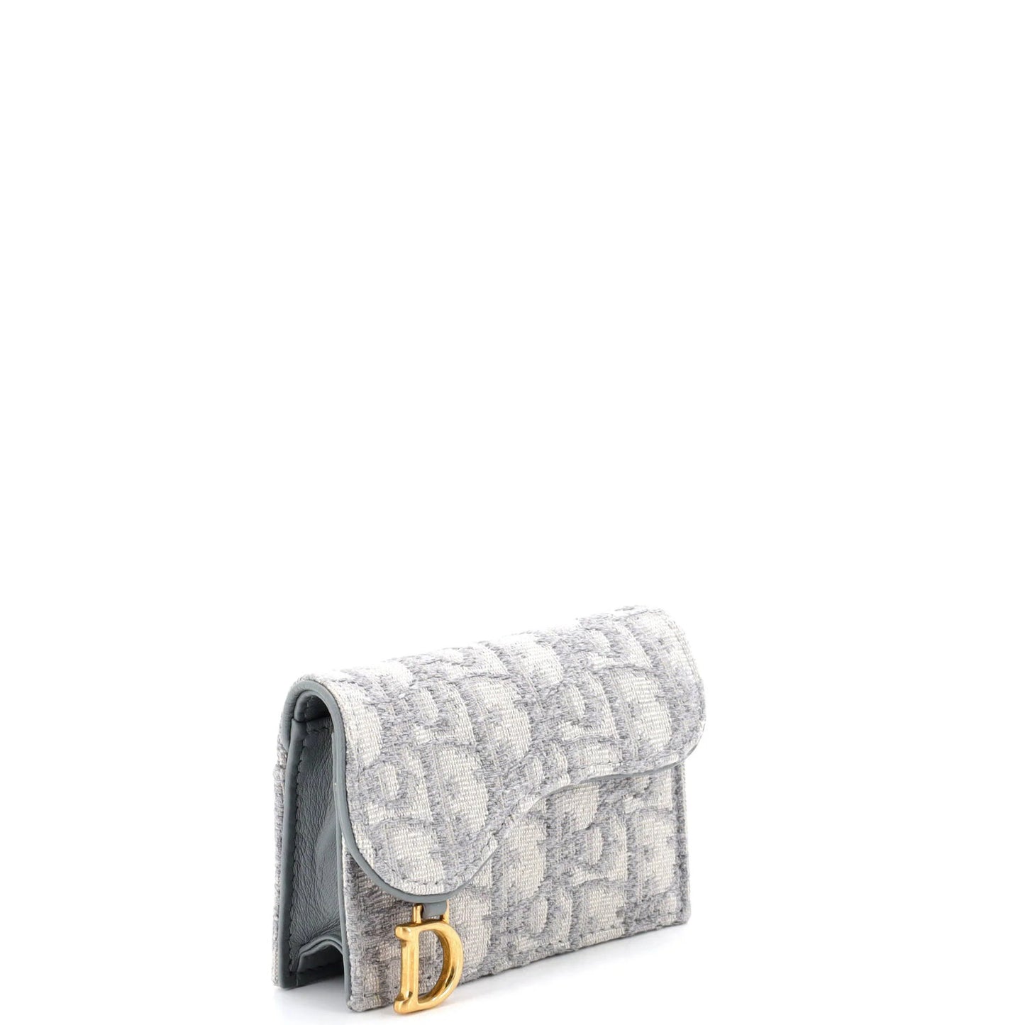 Christian Dior Saddle Card Case Oblique Canvas