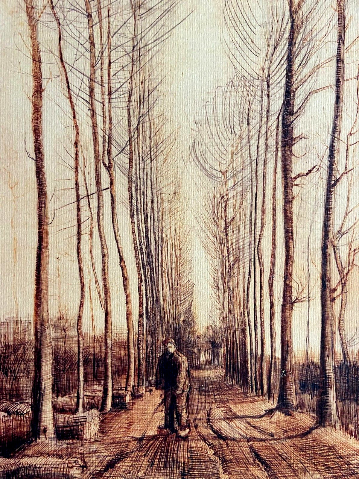 Vincent Van Gogh Museum Lithograph From A Painting Coa Signed Op Edvard Munch