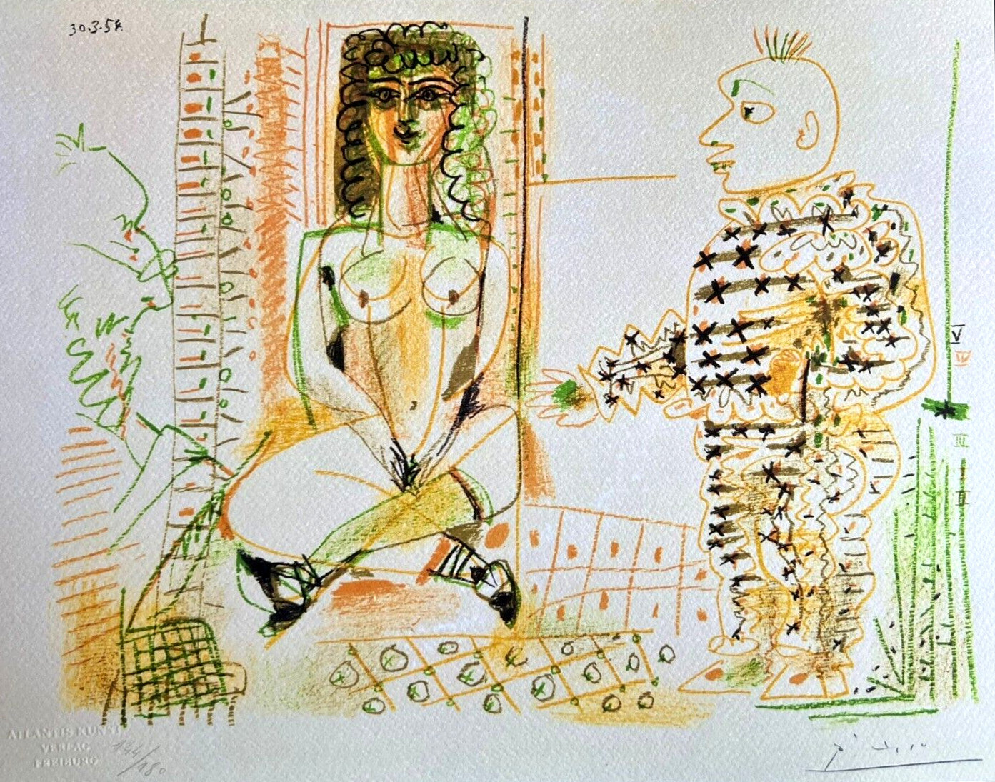 Pablo Picasso Lithograph Coa Signed Numbered By Hand Certified 180 Copies #