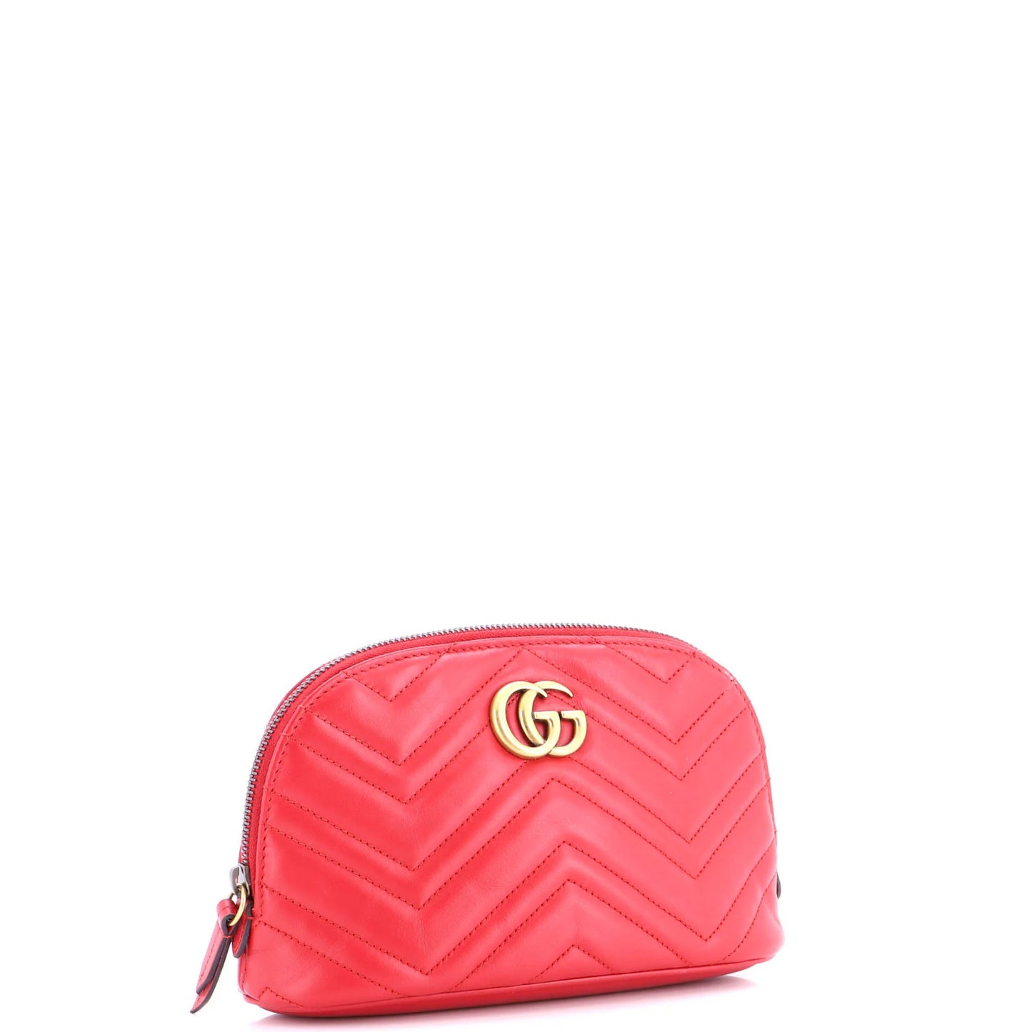 Gucci Gg Marmont Cosmetic Case Matelasse Leather Large