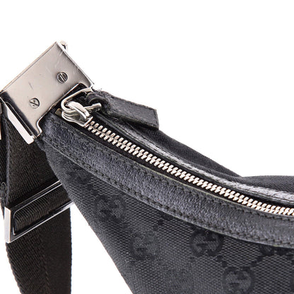 Gucci Saddle Zip Messenger Bag Gg Canvas With Leather Medium