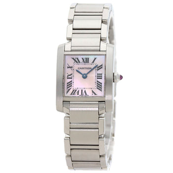 Steel CARTIER Tank francaise SM Watches W51028Q3 Stainless Steel/ Stainless