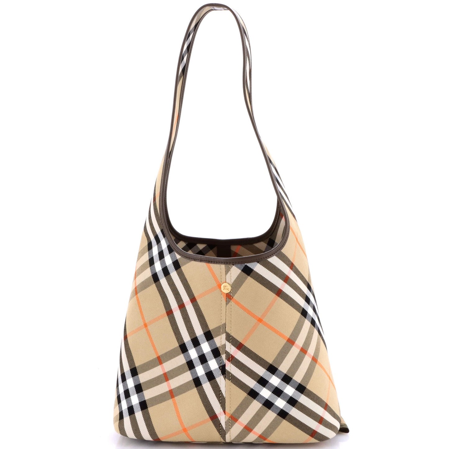 Burberry Hobo Shoulder Bag Vintage Check Canvas Small