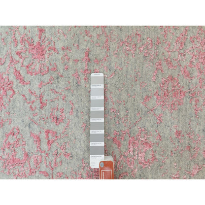 10'X14'1" Wool And Art Silk Transitional Design Hand Loomed Jacquard Rug
