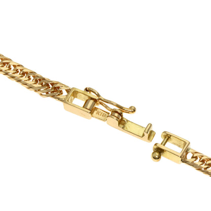 Curb chain Kihei W6 side Bracelet K18 Yellow Gold
