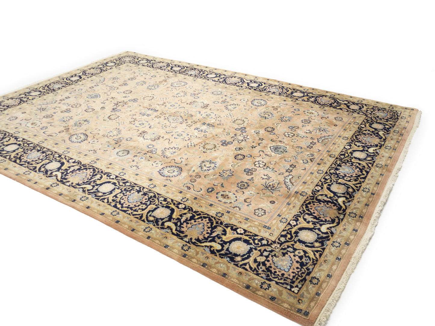 Traditional Floral Hand-Knotted Oriental Rug Wool Carpet 9X12 ft Home Decor