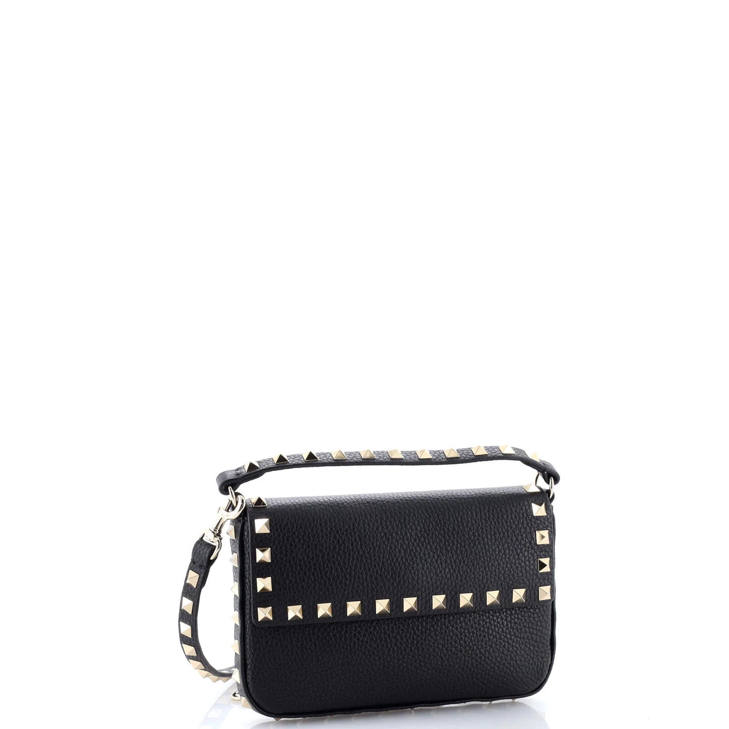 Valentino Garavani Rockstud Top Handle Crossbody Pouch Leather Mini
