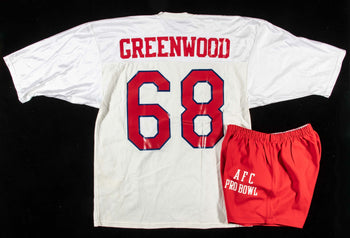 L.C. Greenwood Pro Model Jersey/Afc Pro Bowl Practice Shorts C.1970-80S 158035
