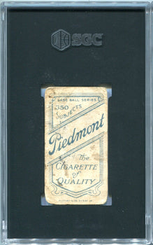 1910 Piedmont Cigarettes T206 Peter O`brien SGC 1 Card