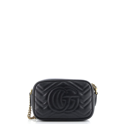 Gucci Gg Marmont Shoulder Bag Matelasse Leather Mini