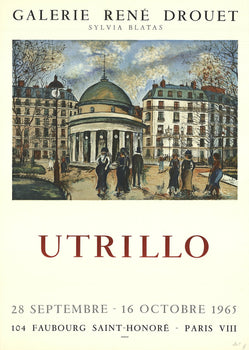 Maurice Utrillo Galerie Rene Drouet 