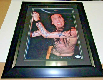 Marilyn Manson Early Full Sig W/Sketch Jsa/Coa