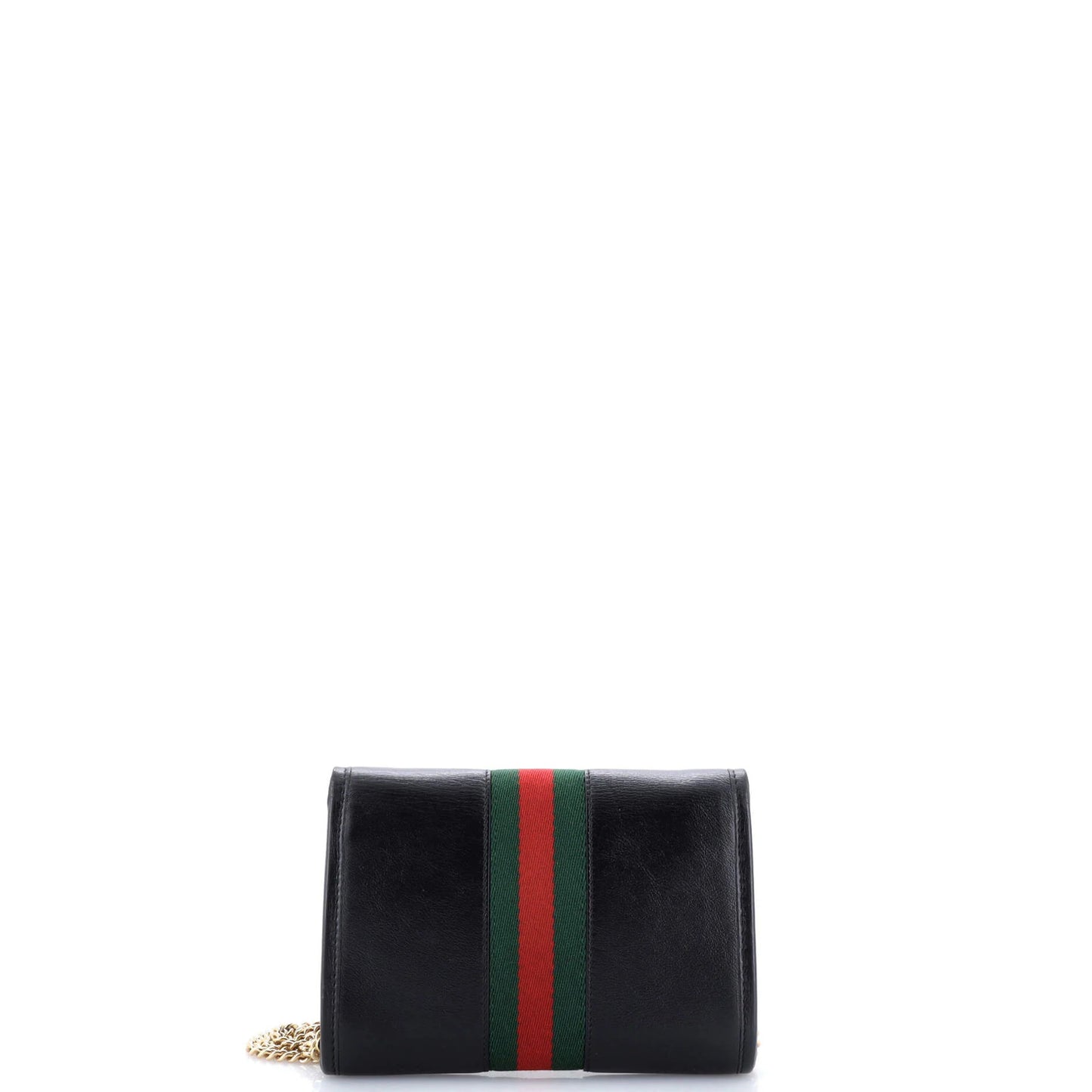 Gucci Rajah Web Chain Shoulder Bag Leather Mini