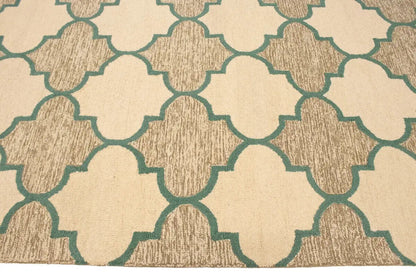 Multicolored Trellis Design 5X8 Hand-Tufted