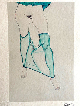 Egon Schiele Lithograph From An Painting Coa Signed Op Numbered By Hand