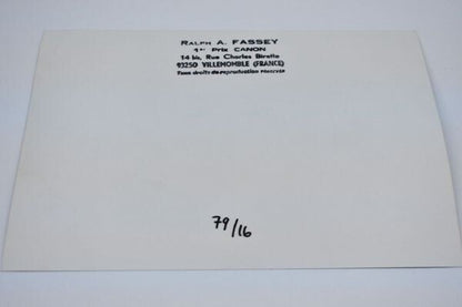 Karlheinz Stockhausen Photo Print Signed With Stamp Germany 4.9 X 6.9 Inches