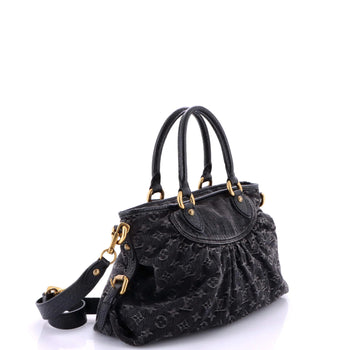 Louis Vuitton Neo Cabby Handbag Denim Mm