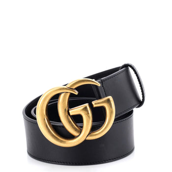 Gucci Gg Marmont Belt Leather Wide