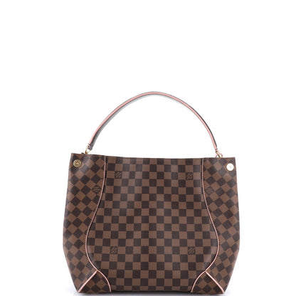 Louis Vuitton Caissa Hobo Damier With Leather