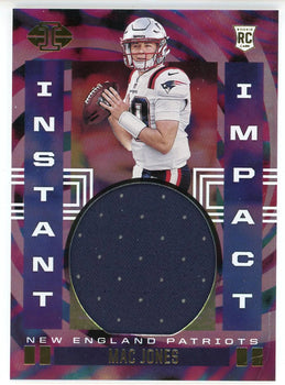 #II-MJ Mac Jones 2021 Panini Illusions Instant Impact Rookie Patch Card