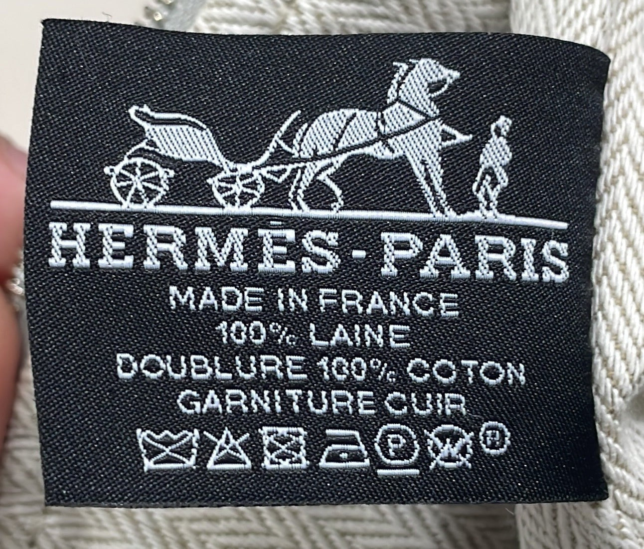 Hermes Bride-A-Brac Travel Case Wool Pm