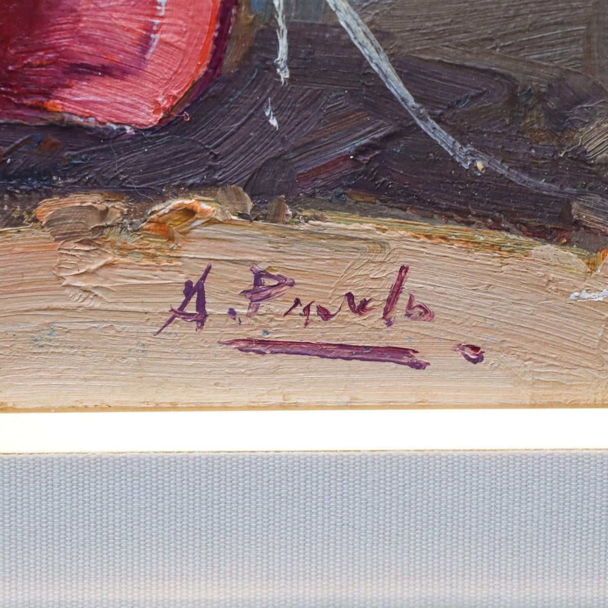 Agustin Pardo Original Oil Painting Sunday Silence Boats Harbor Spain F6 Framed