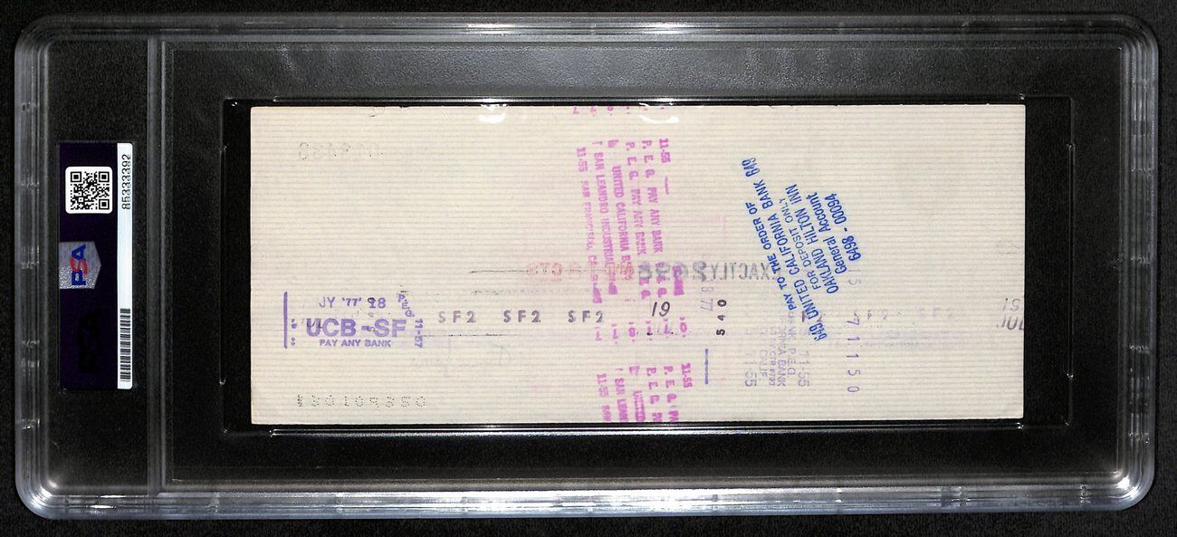 Al Davis Hof Signed/Autographed 8.5X3.5 Bank