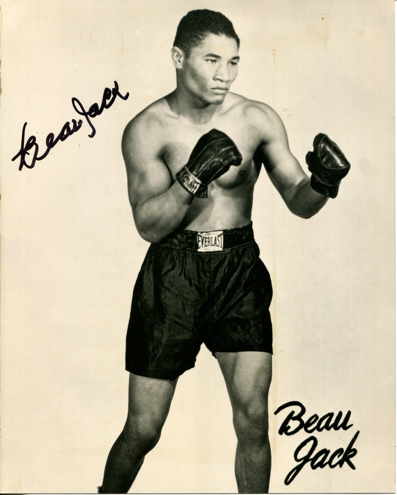 Photo Beau Jack Autographed 8x10