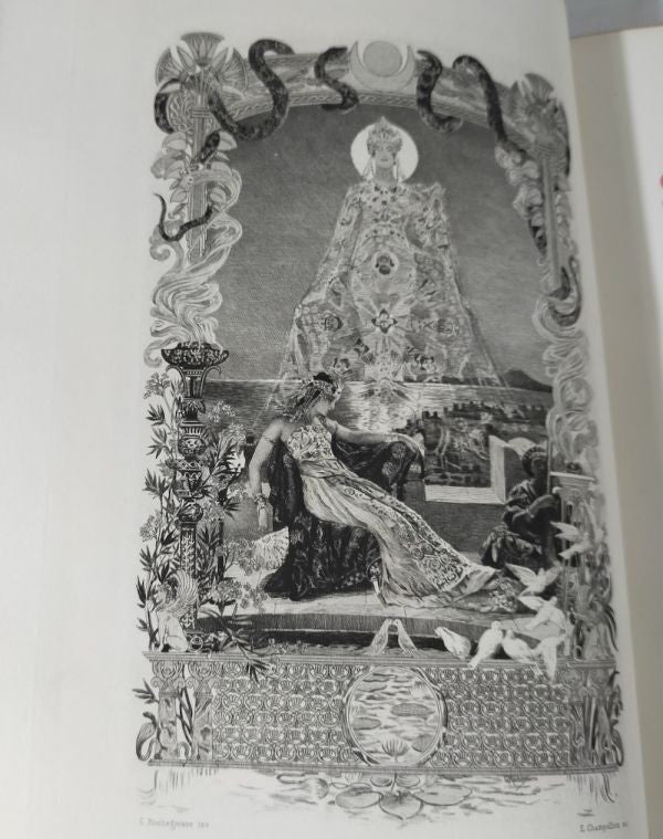 1900 Salammbo Flaubert, Rochegrosse Etchings, 2 Vol, Ferroud Limited 600