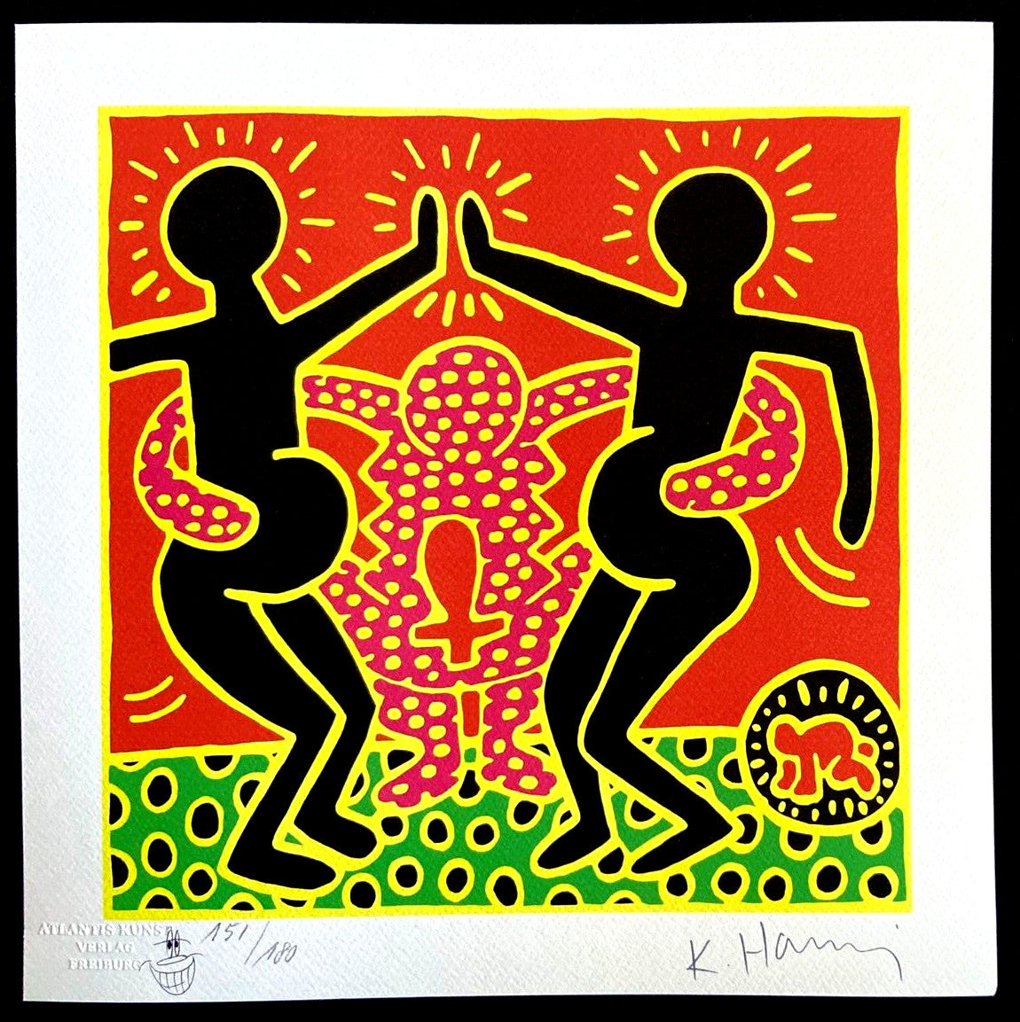 Keith Haring Lithograph Coa Signed Numbered With Certified Pencil