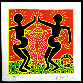 Keith Haring Lithograph Coa Signed Numbered With Certified Pencil