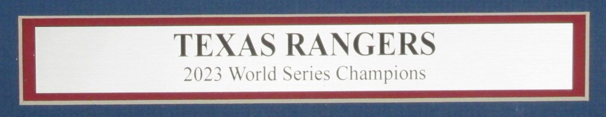 The Dallas Morning News Newspaper 2023 Texas Rangers World Series Champs Framed2